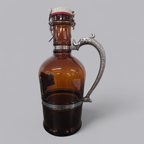 Klassische Zwickel Bierflasche – Braun-Glas mit Bügelverschluss & Metallgriff