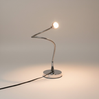 Schwanenhals Schreibtischlampe – Chrom-Design & Flexibel