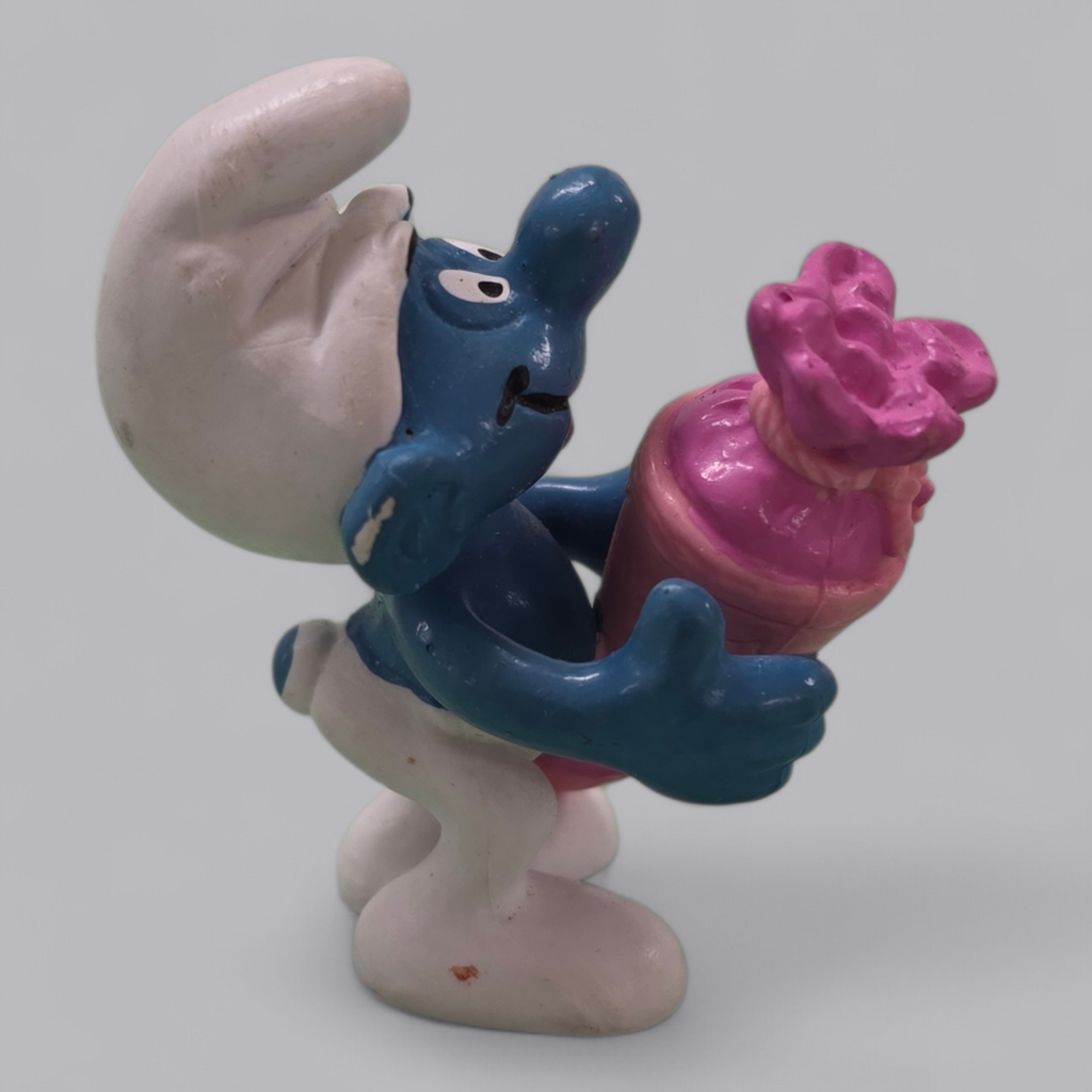 Schlumpf mit Schultüte – Vintage Sammlerfigur