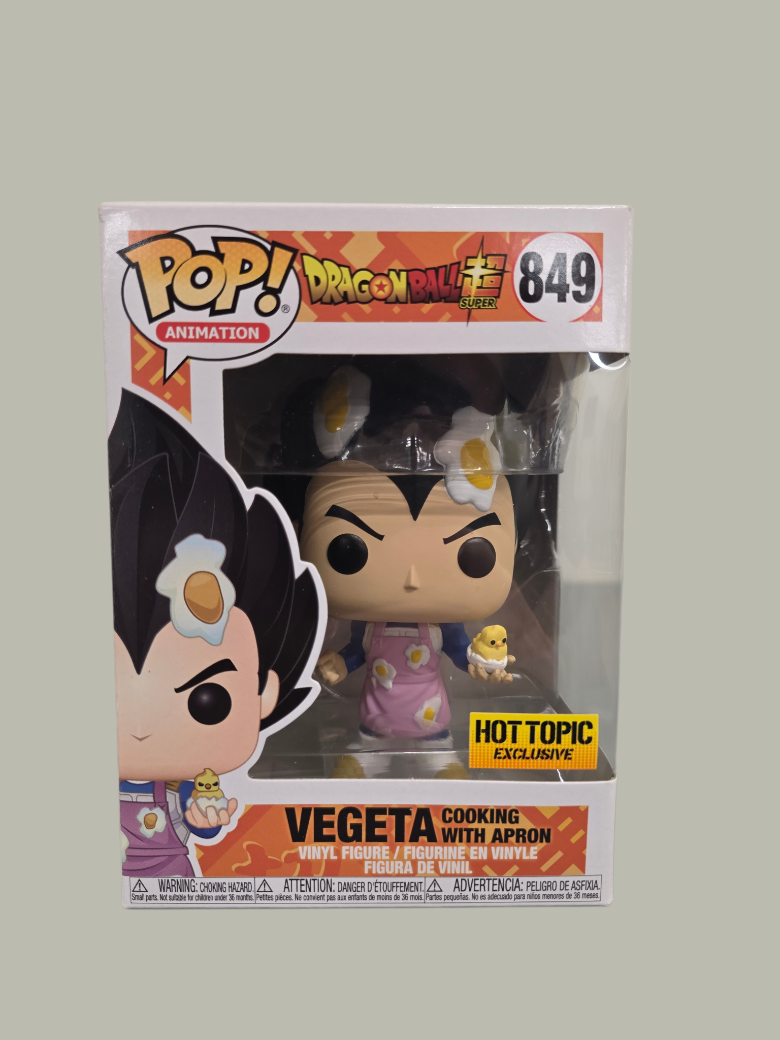 Funko Pop! – Vegeta Cooking with Apron (Dragon Ball Super #849) – Hot Topic Exclusive