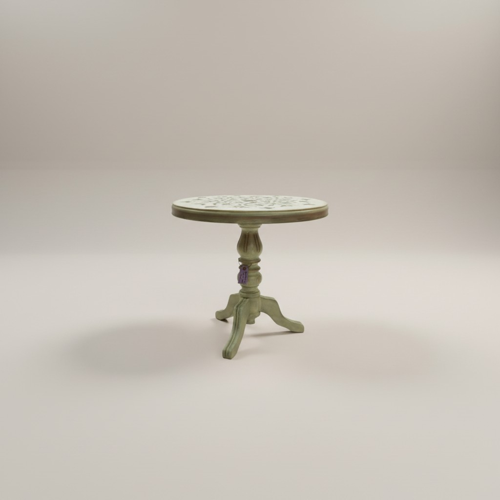 Upcycling Beistelltisch im hellen Vintage Stil