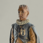 Handgeschnitzte Bürgi Originalfigur in historischer Tracht