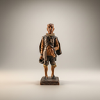 Handgeschnitzte Bürgi Originalfigur in historischer Tracht