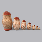 Matroschka – Set aus 7 Holzpuppen (grösste ca. 20 cm)