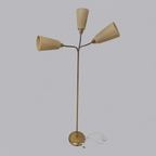 Vintage Stehlampe mit Messinggestell – Klassisches Design