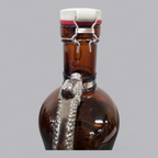 Klassische Zwickel Bierflasche – Braun-Glas mit Bügelverschluss & Metallgriff