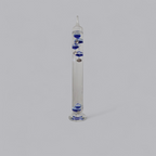 Faszinierende Physik: Grosses Galileo-Thermometer mit blauen Glaskugeln