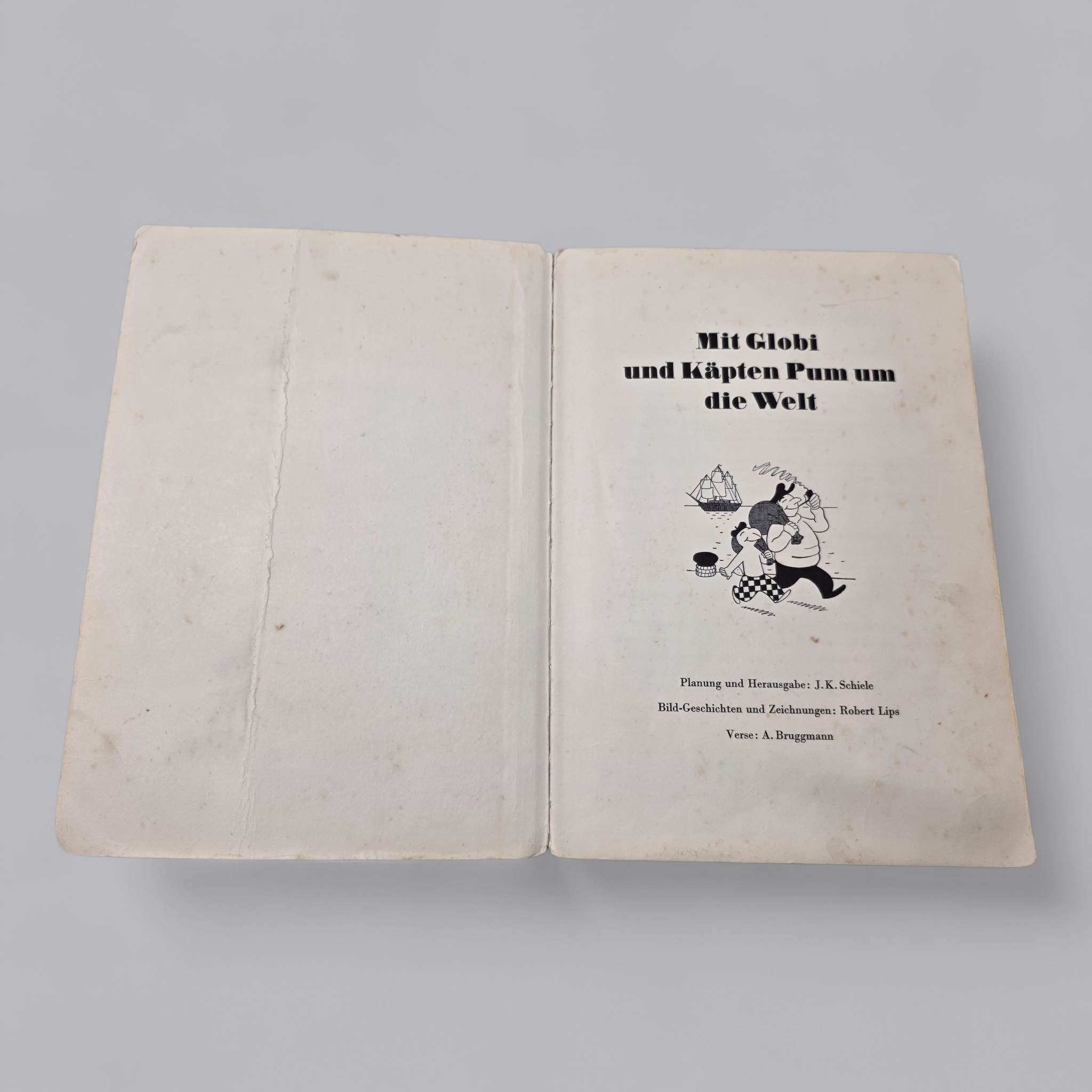 Antikes Globi Buch – Mit Globi und Käpten Pum um die Welt
