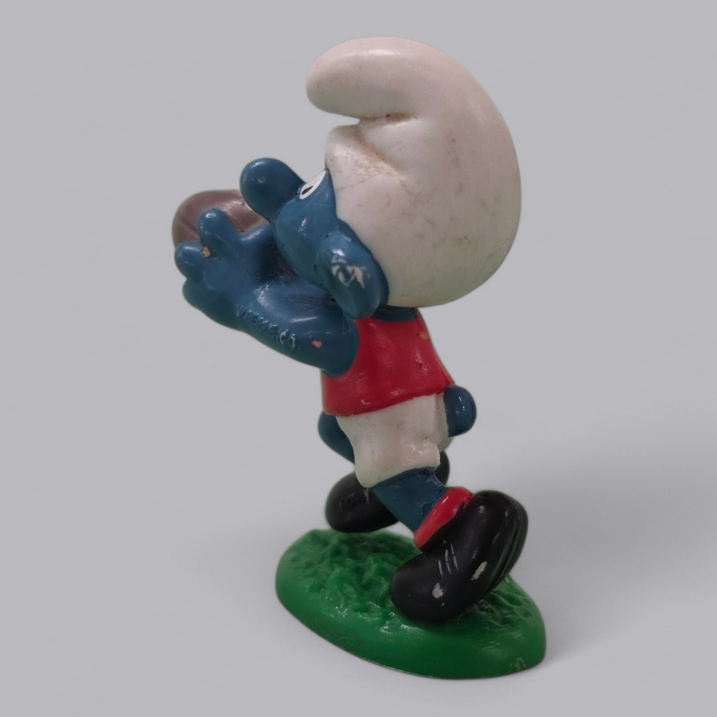 Schlumpf Rugby-Spieler – Vintage Sammlerfigur