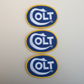 Authentisches Marken-Statement: Bestickter Colt Logo Aufnäher
