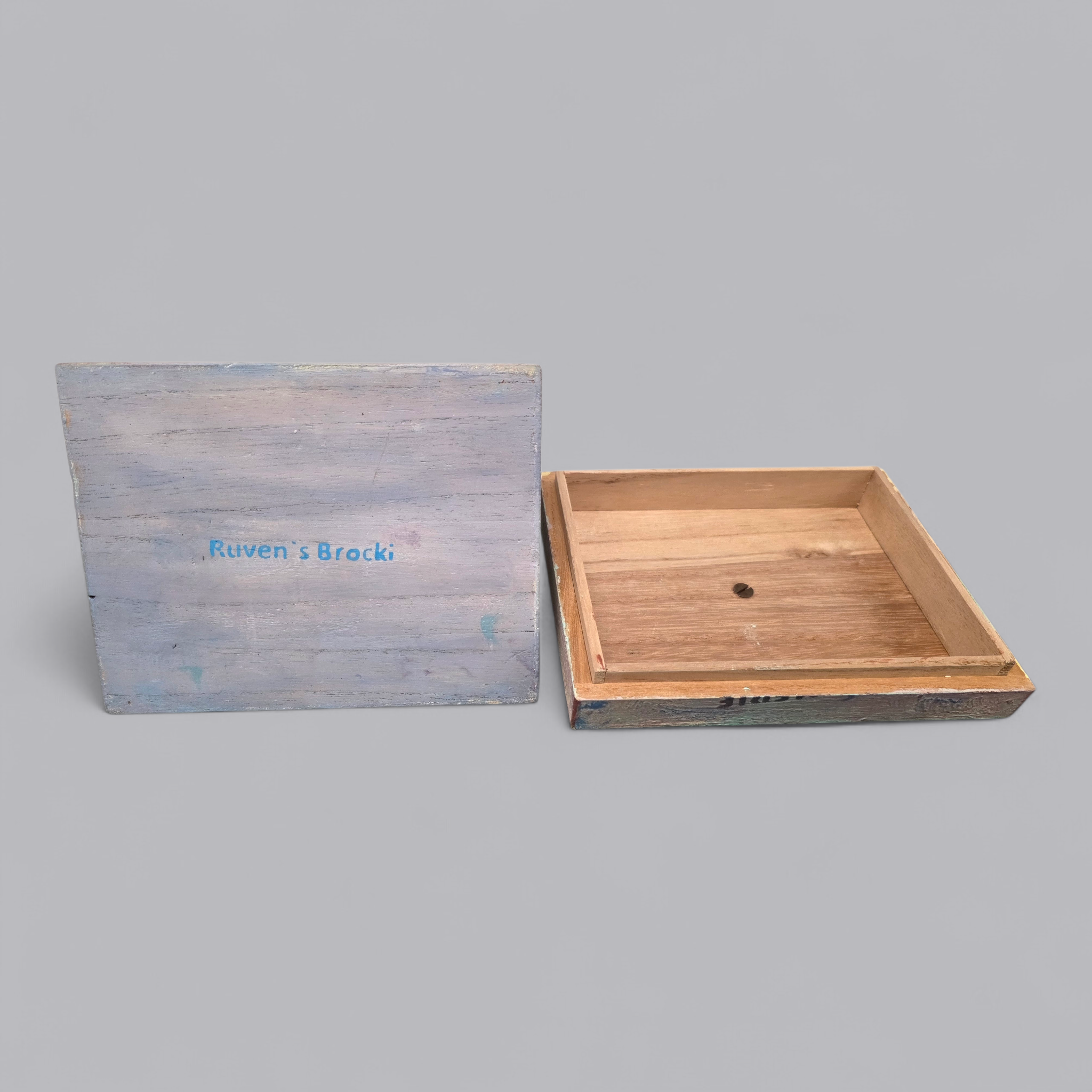 Upcycling Lavendel Holzschatulle im Pariser Stil