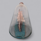 Klassisches Buddelschiff – Dreimaster in Glasflasche