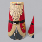 Weihnachts-Matroschka 4-teiliges Holzset im Santa-Design (grösster ca. 28 cm)
