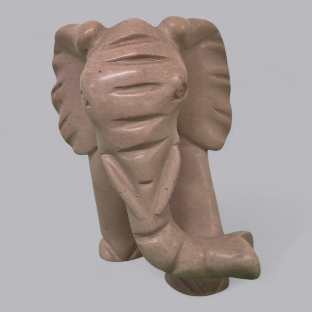 Handgefertigte Elefanten-Skulptur aus Naturstein