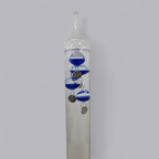 Faszinierende Physik: Grosses Galileo-Thermometer mit blauen Glaskugeln
