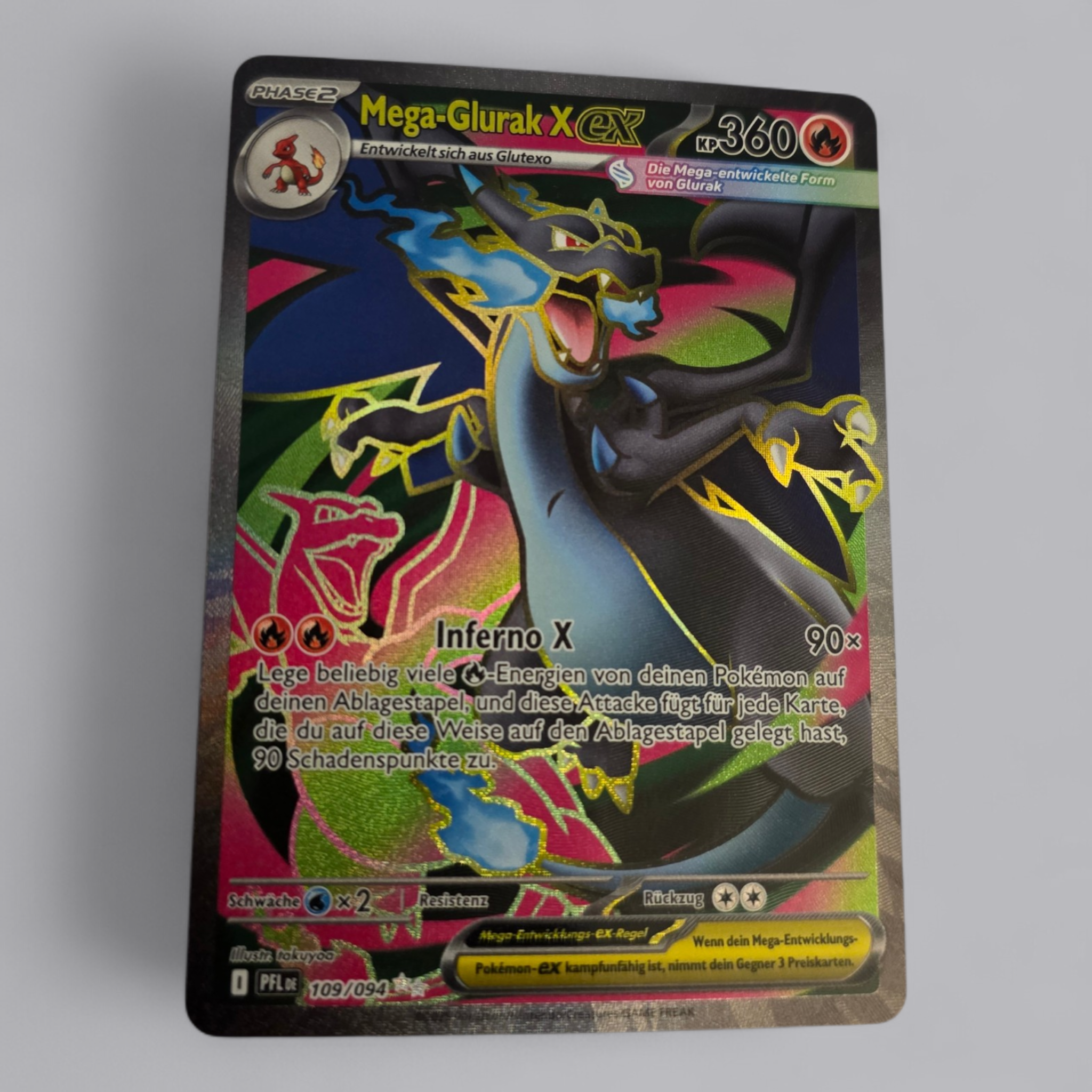 Feuriges Highlight: Mega-Glurak X EX Fullart