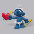 Schleich Schlumpf "Amor" mit Herz und Bogen – Nostalgisches Sammlerstück