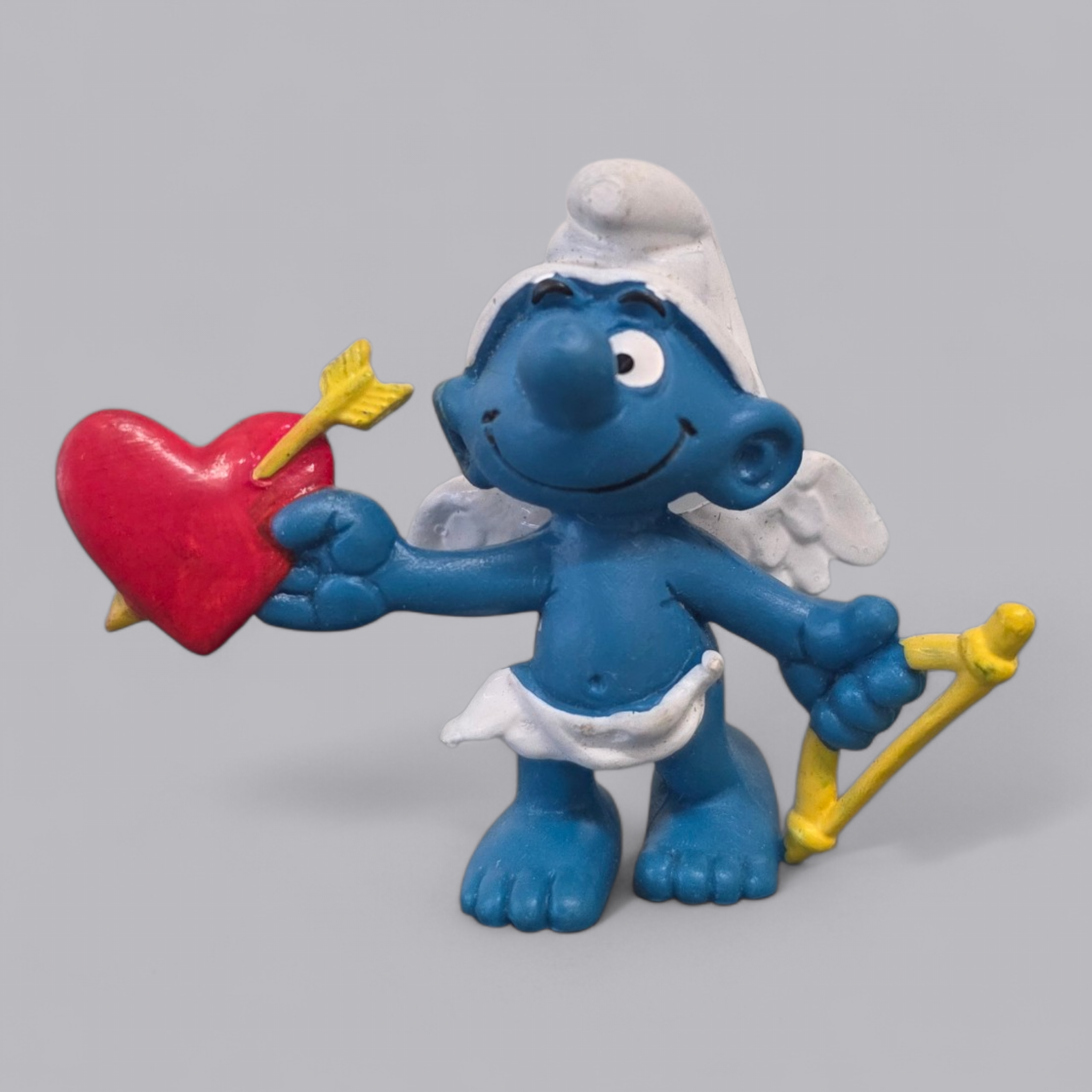 Schleich Schlumpf "Amor" mit Herz und Bogen – Nostalgisches Sammlerstück