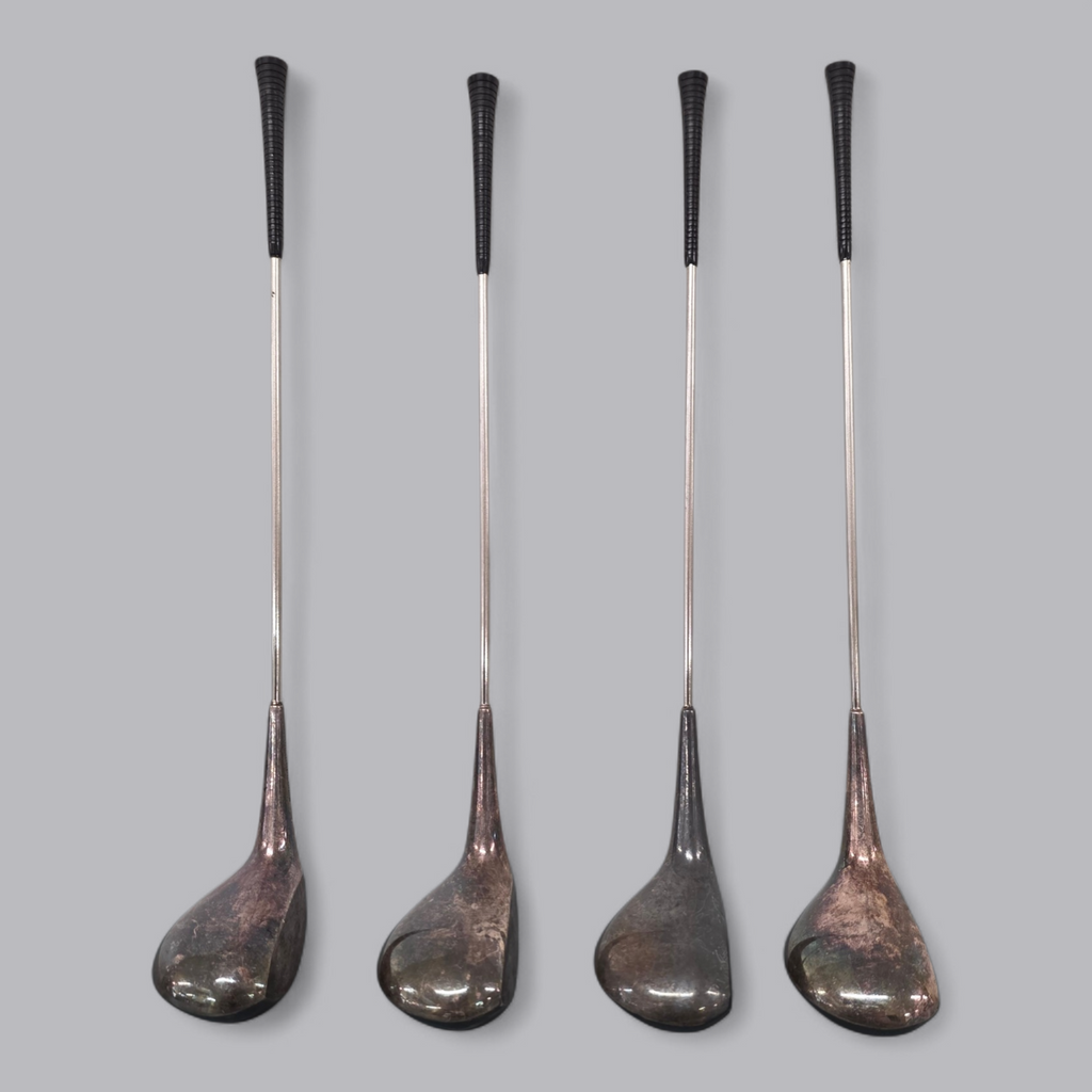 Vintage Mini Golfschläger Set – Frigast Denmark – Versilberte Sammlerstücke