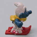 Schlumpf Skifahrer – Vintage Sammlerfigur