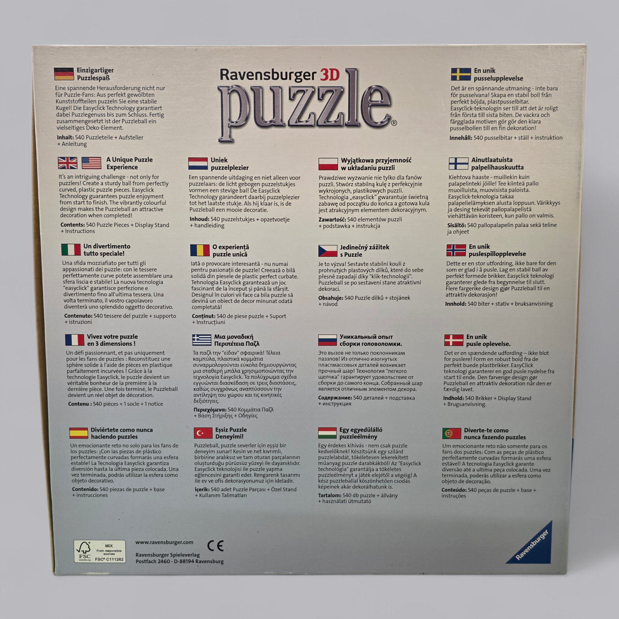 Ravensburger 3D Puzzle Globus
