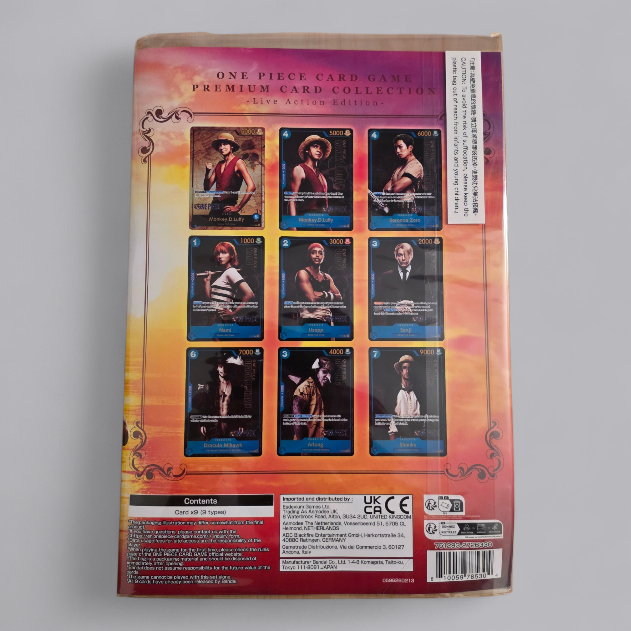 One Piece Card Game Premium Card Collection Live Action Edition