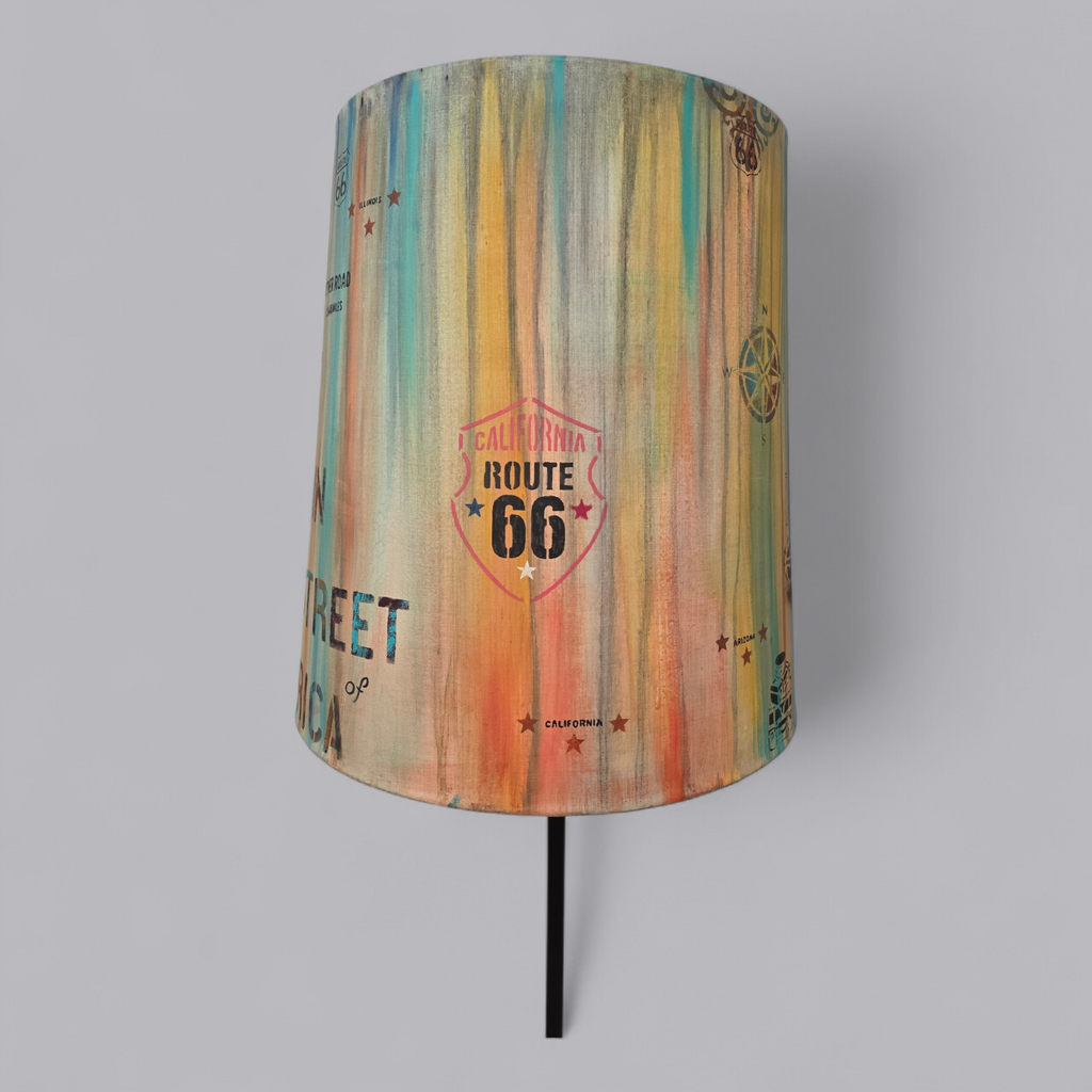 Exklusive Upcycling Stehlampe – Route 66 Street Design