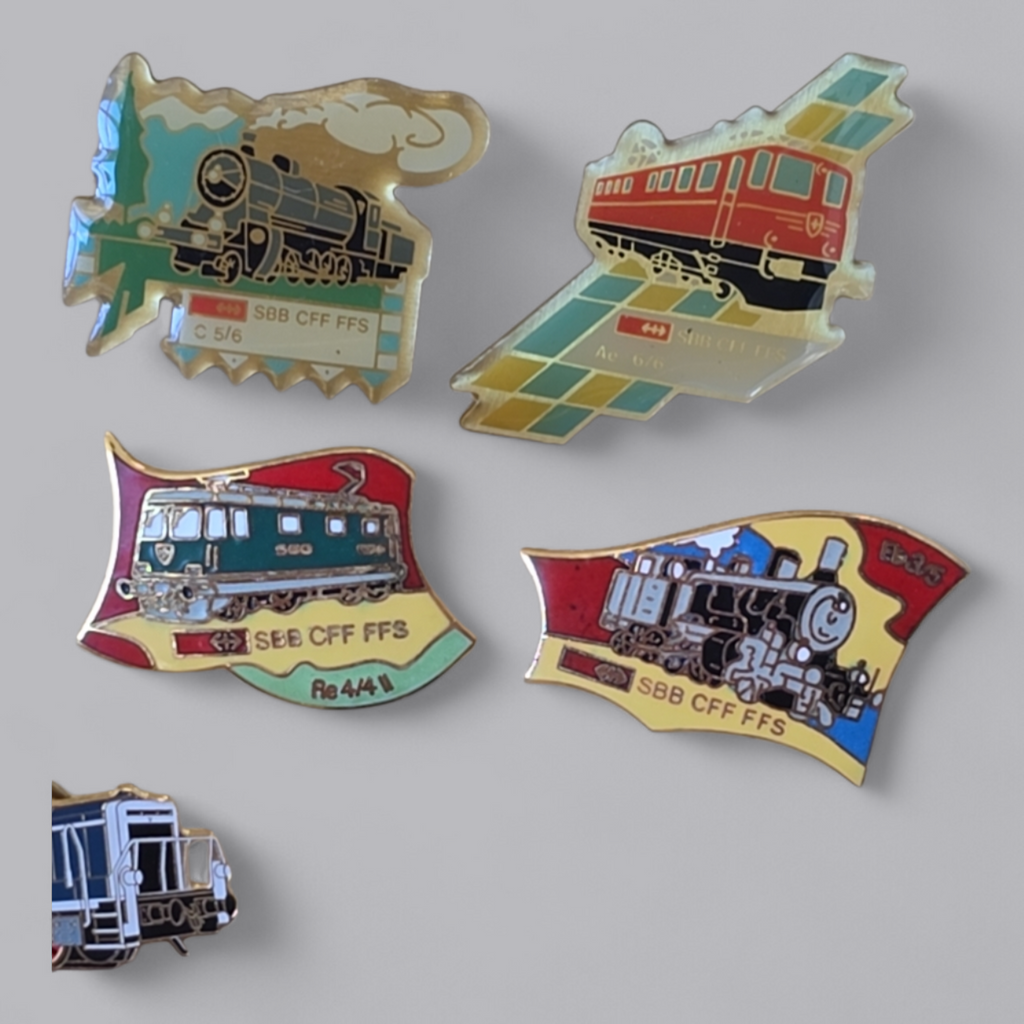 SBB CFF FFS Lokomotiven Sammler Pin Set 9-teilig