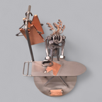 Einzigartiges Metall-Kunstwerk: Fleissige Bügelfee von Hinz & Kunst Germany