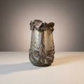 Jugendstil Glasvase mit kunstvoller Messingmontur