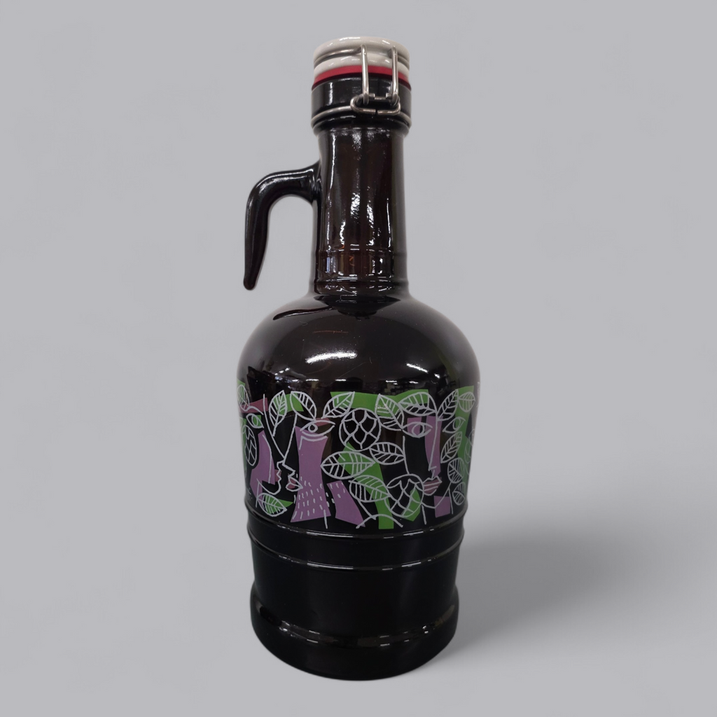 Traditionelle Baarer Bierflasche – Braunglas mit Bügelverschluss & Vintage-Design