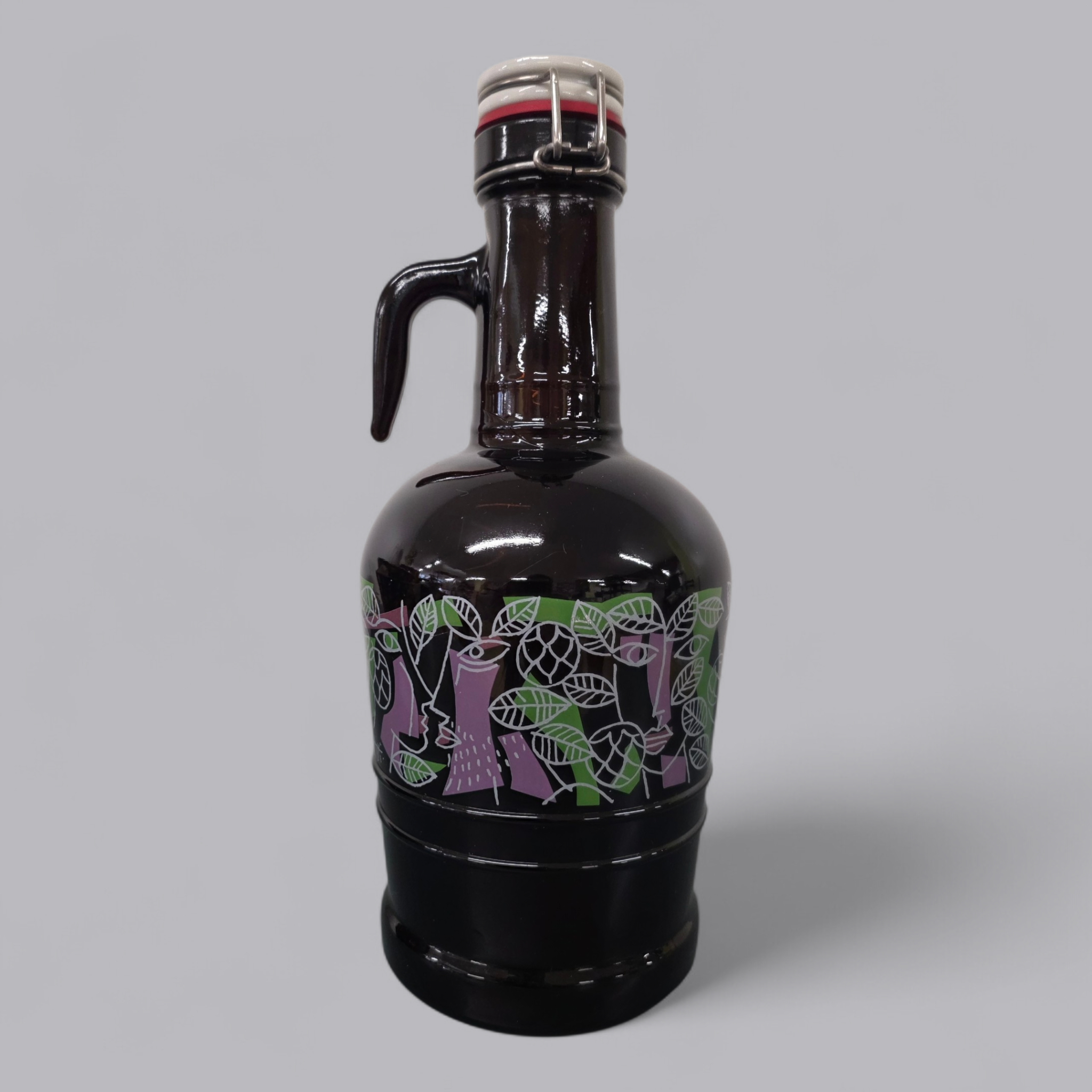 Traditionelle Baarer Bierflasche – Braunglas mit Bügelverschluss & Vintage-Design