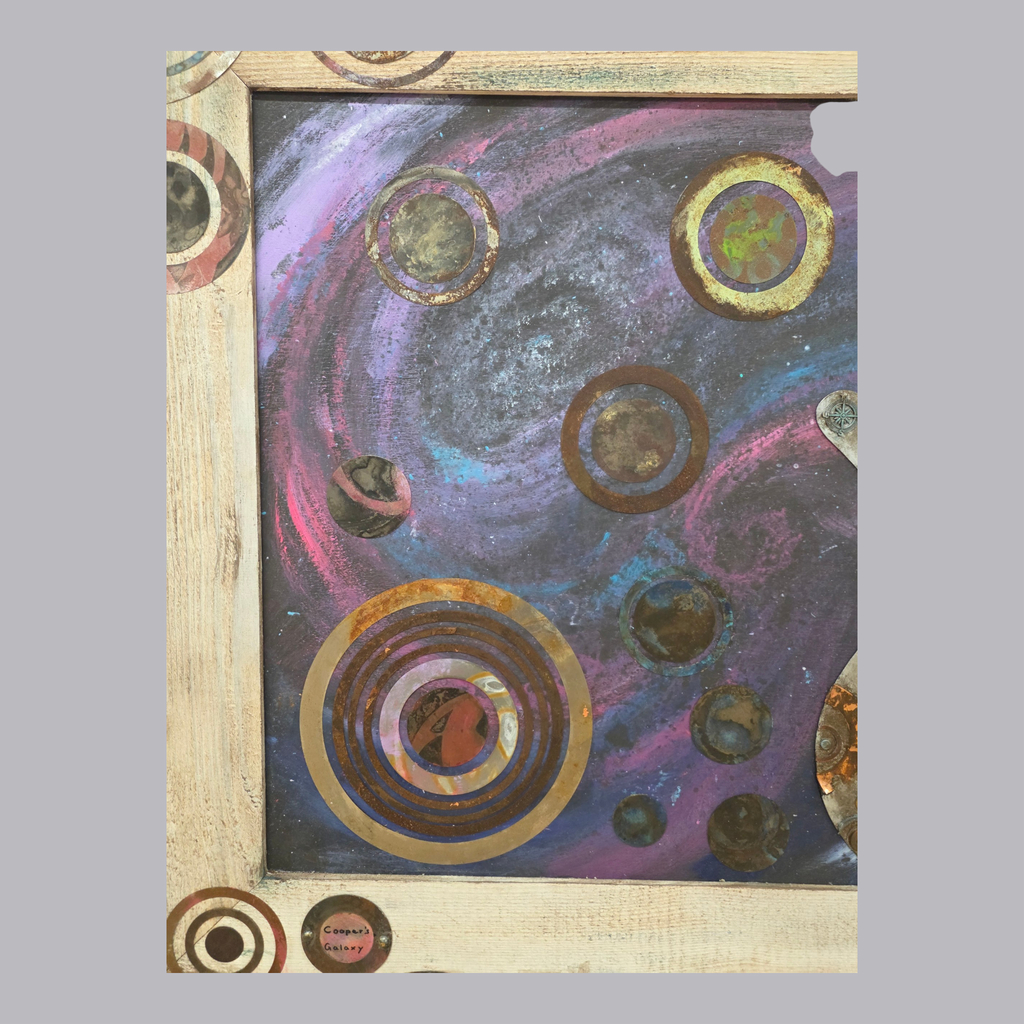 Coopers Galaxy – Einzigartiges Upcycling-Kunstwerk