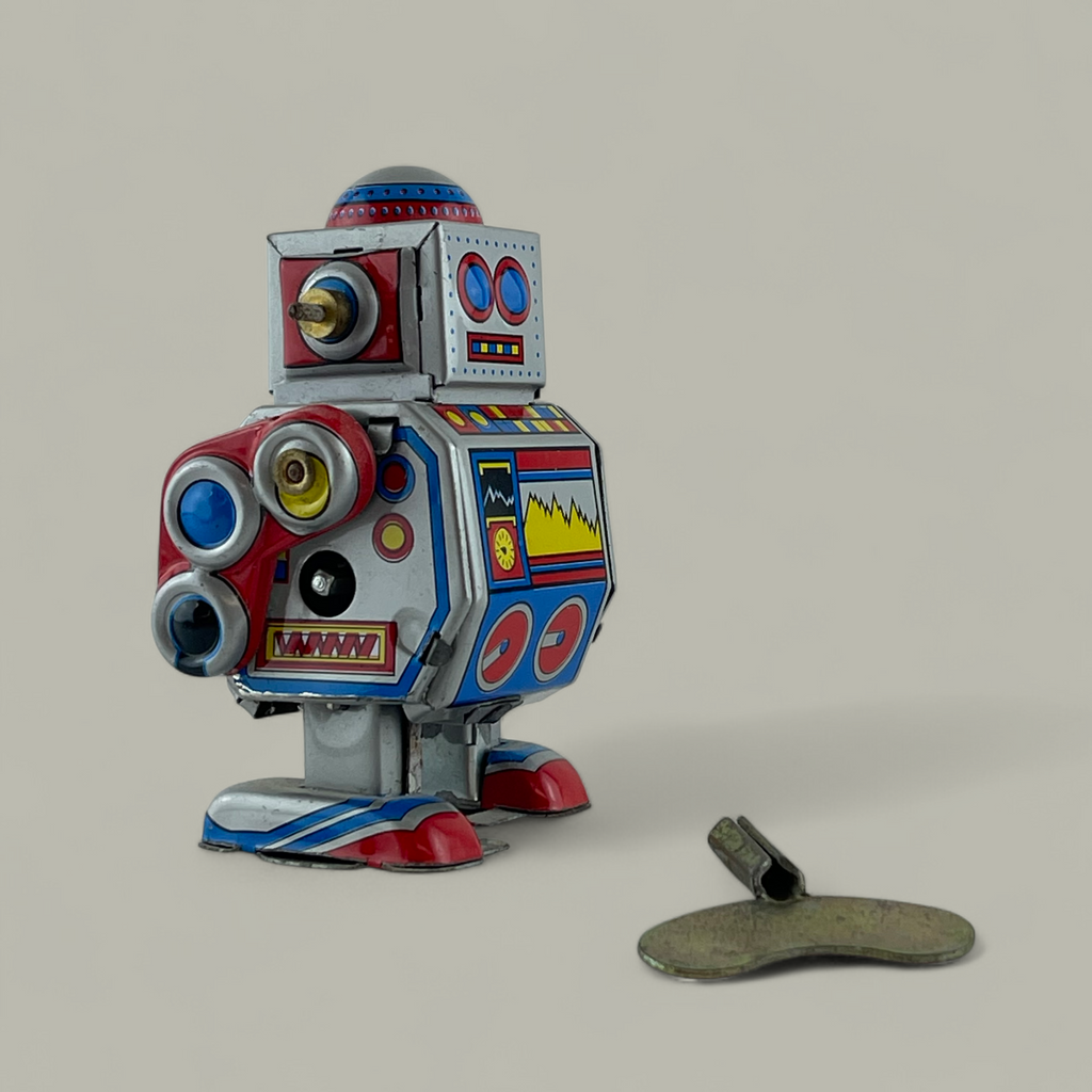 Nostalgischer Blechroboter für Sammler
