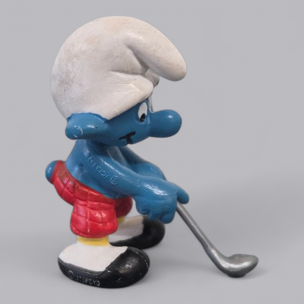 Schleich Schlumpf "Golfer" – Klassische Sammlerfigur