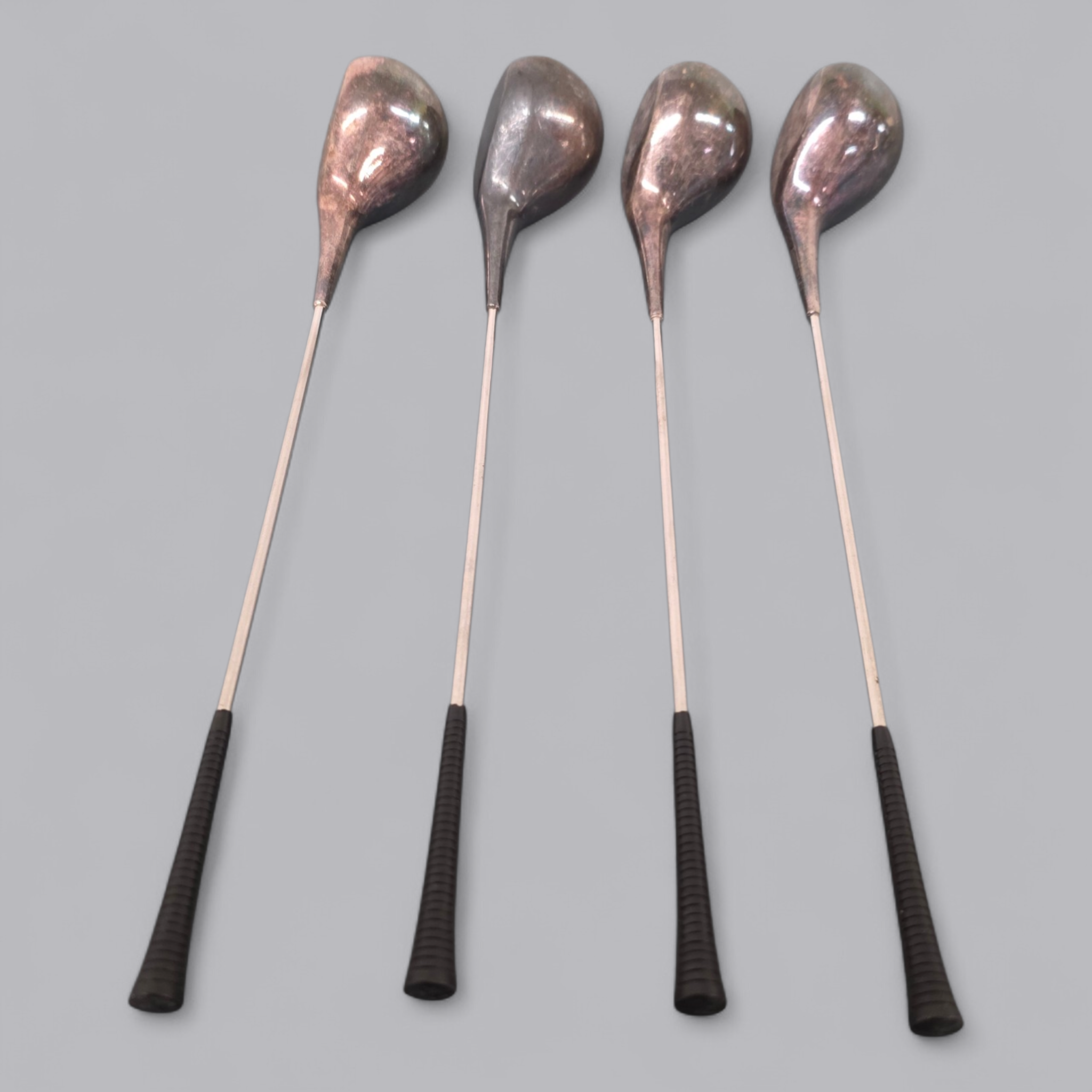 Vintage Mini Golfschläger Set – Frigast Denmark – Versilberte Sammlerstücke