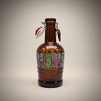 Traditionelle Baarer Bierflasche – Braunglas mit Bügelverschluss & Vintage-Design