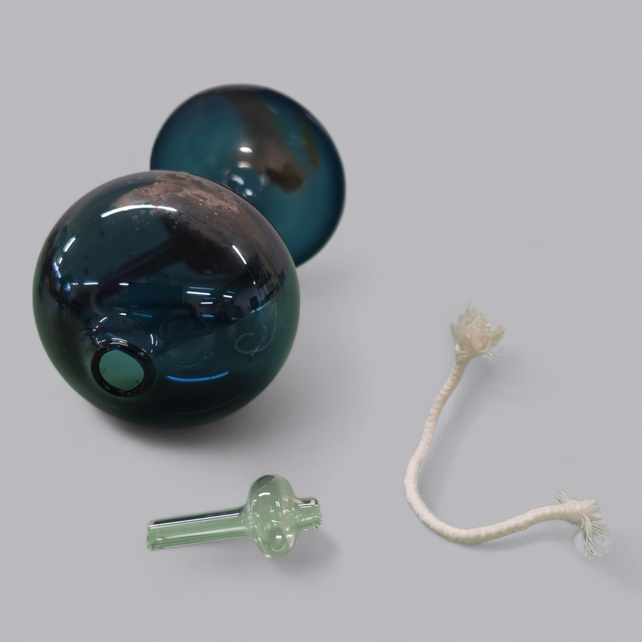 Design-Öllampe aus Glas – Kunstvolles Unikat