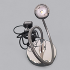 Schwanenhals Schreibtischlampe – Chrom-Design & Flexibel