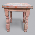 Upcycling Beistelltisch im verspielten Vintage Shabby Chic Stil