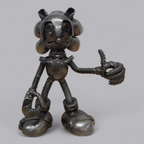 Sonic the Hedgehog Skulptur aus recyceltem Altmetall