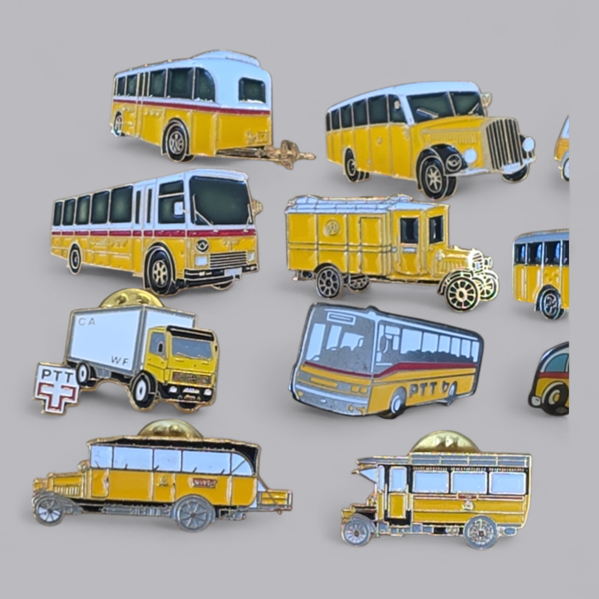 Sammlung Historische Postautos & PTT Fahrzeuge 15-teilig