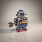 Nostalgischer Blechroboter für Sammler