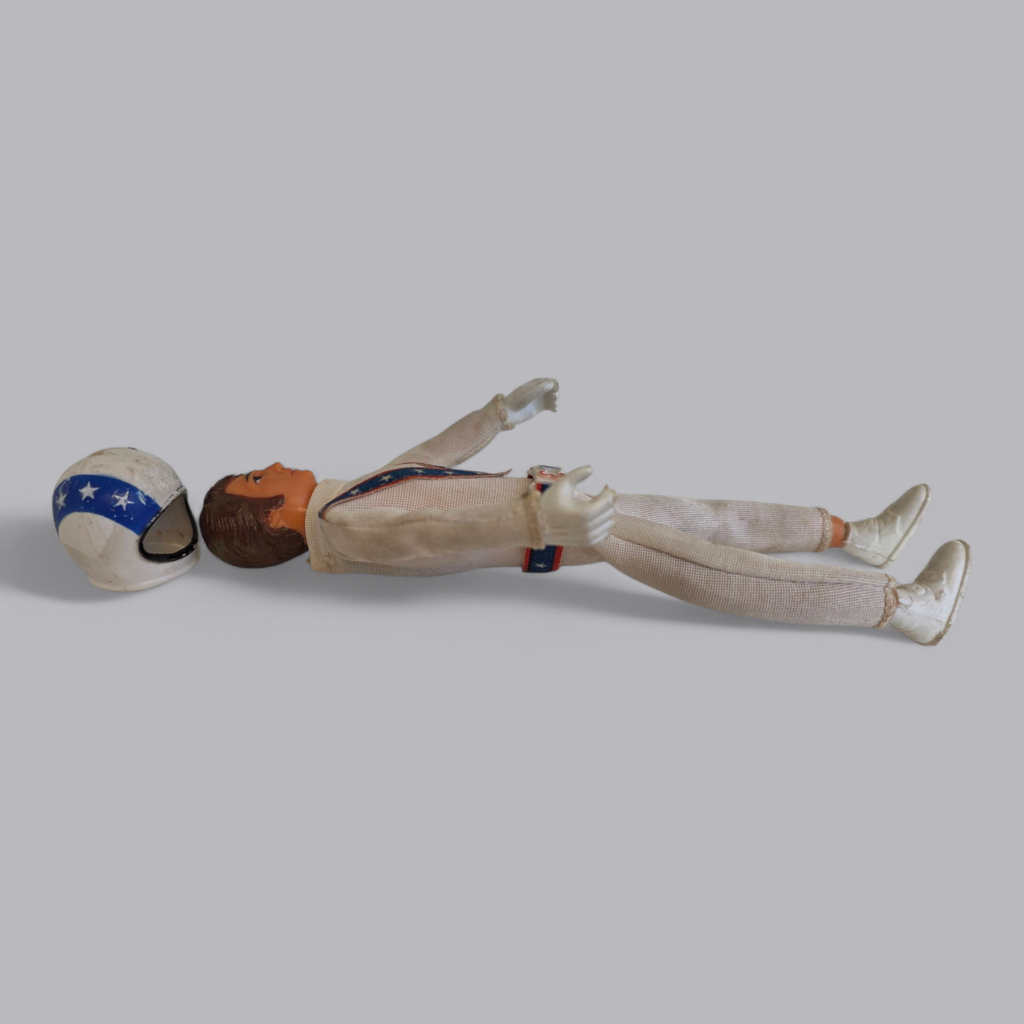 Evel Knievel Vintage Actionfigur 70er – Kult-Stuntman mit Helm