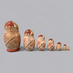 Matroschka – Set aus 7 Holzpuppen (grösste ca. 20 cm)