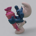 Schlumpf mit Schultüte – Vintage Sammlerfigur