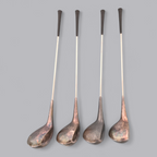 Vintage Mini Golfschläger Set – Frigast Denmark – Versilberte Sammlerstücke