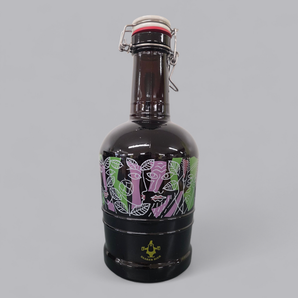 Traditionelle Baarer Bierflasche – Braunglas mit Bügelverschluss & Vintage-Design