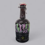 Traditionelle Baarer Bierflasche – Braunglas mit Bügelverschluss & Vintage-Design