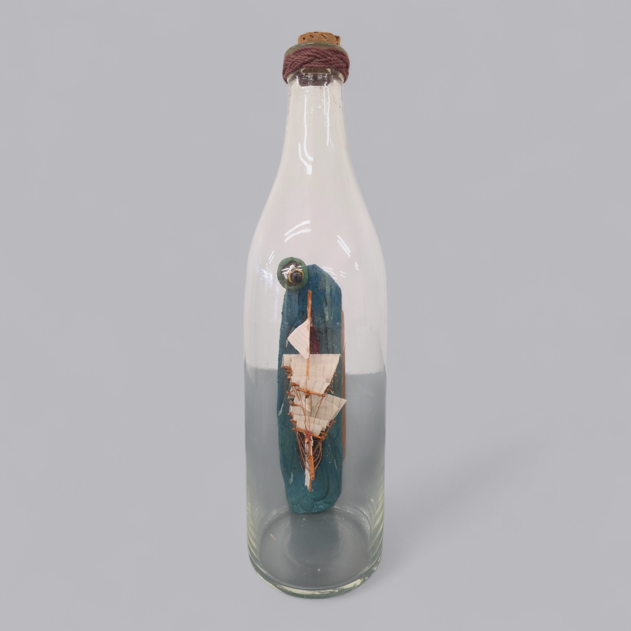 Klassisches Buddelschiff – Dreimaster in Glasflasche